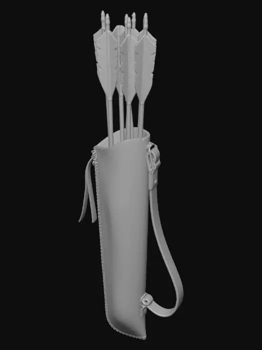 3D model for Crafted Quiver W/ Arrows
