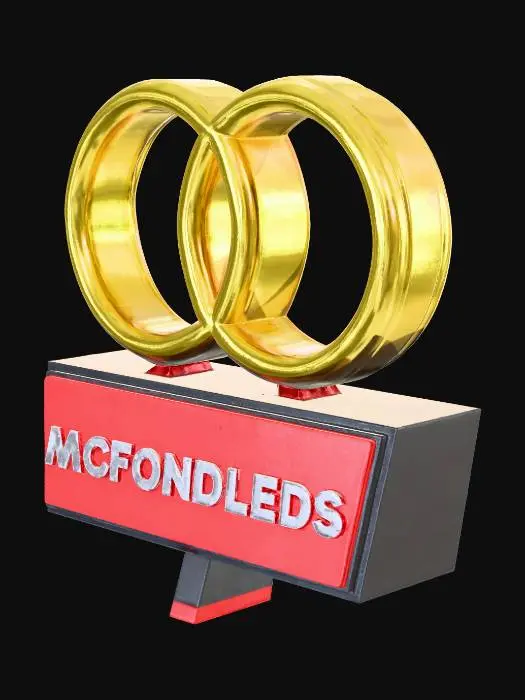 3D model for McFondleds Restaurant Sign