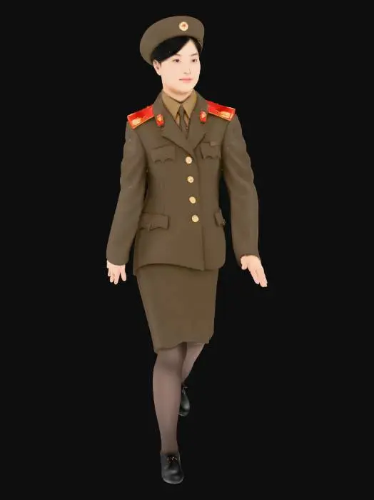 3D model for Supreme Leader Female Soldier Character