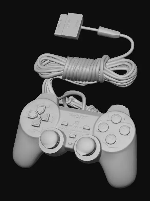 3D model for PlayStation 2 Controller