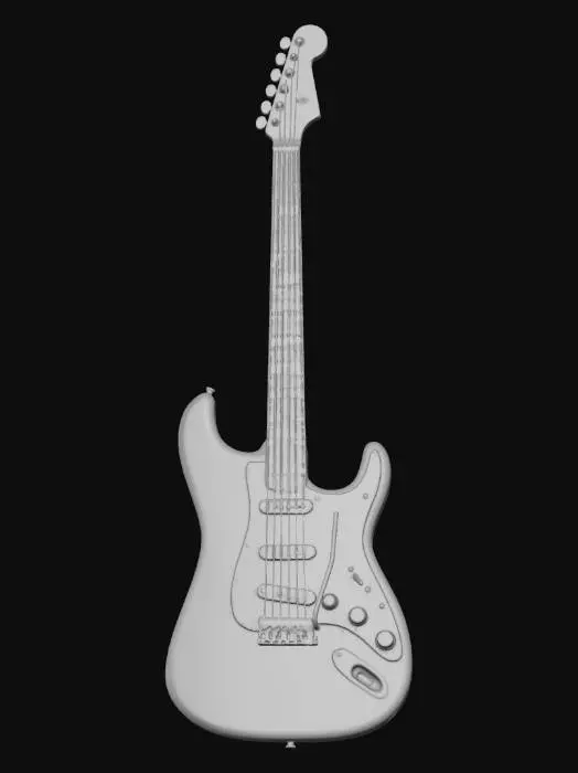 3D model for Fender American Ultra Stratocaster Rosewood Fingerboard Electric Guitar Ultraburst