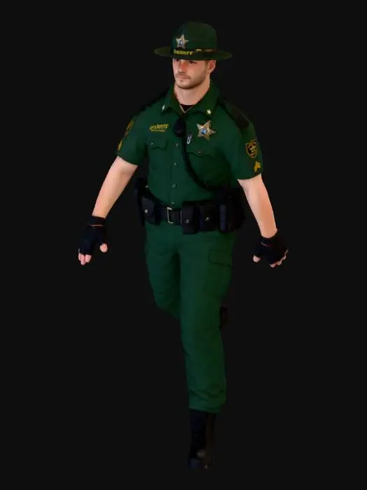 3D model for Pinellas County Sheriff Character