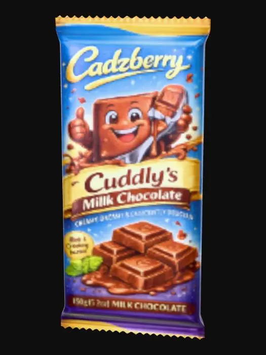 3D model for Cadzberry Cuddly's Milk Chocolate Bar