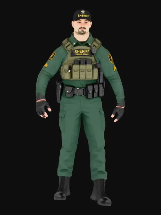 3D model for Pinellas County Sherriff Vest Character