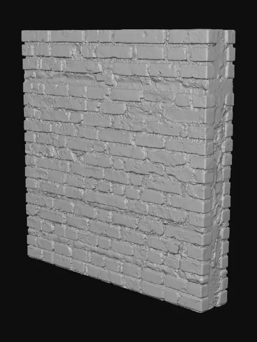 3D model for 4x4 Brick Wall