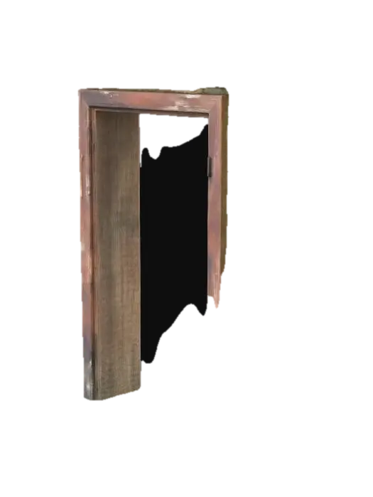 4x4 Brick Wall Doorframe - Architectural 3D model, vytvořený pomocí AI