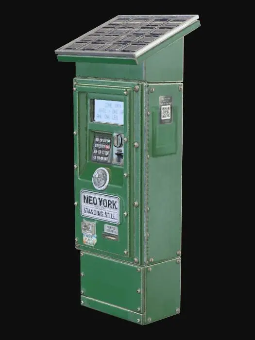 3D model for Parking Meter Modern
