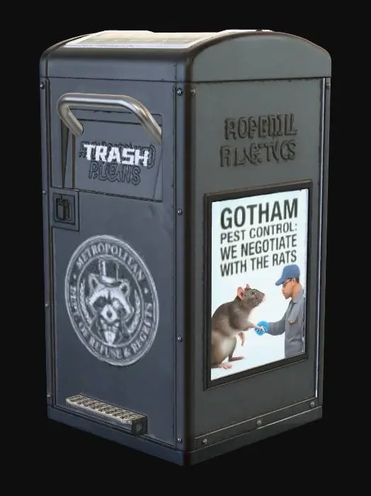 3D model for Metro Cit Street Trash Can