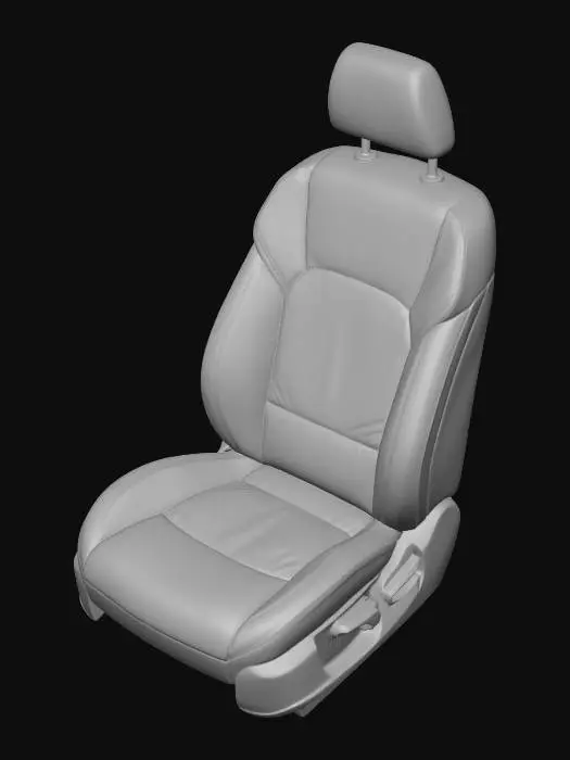 3D model for Black Leather Car Seat