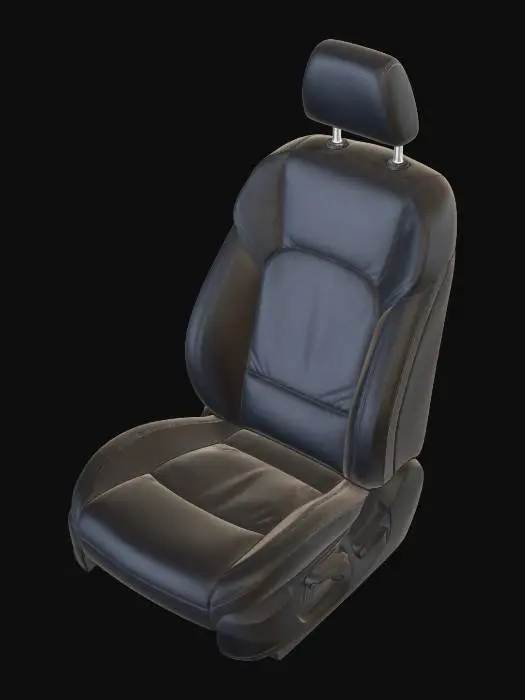 3D model for Black Leather Car Seat