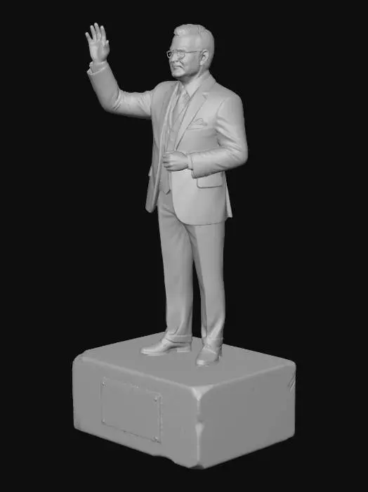 3D model for John J. MacAllister Statue