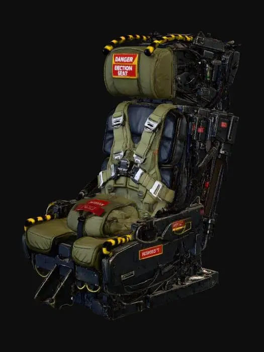 3D model for Pilot Cockpit Ejection Seat