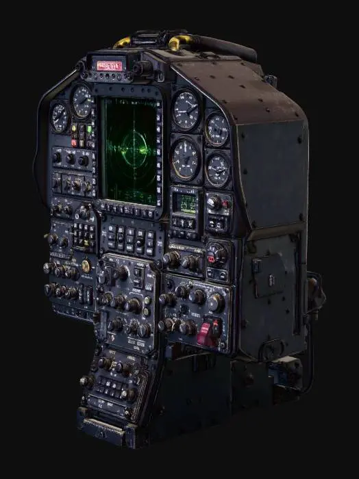 3D model for Pilot Cockpit Instrument Panel