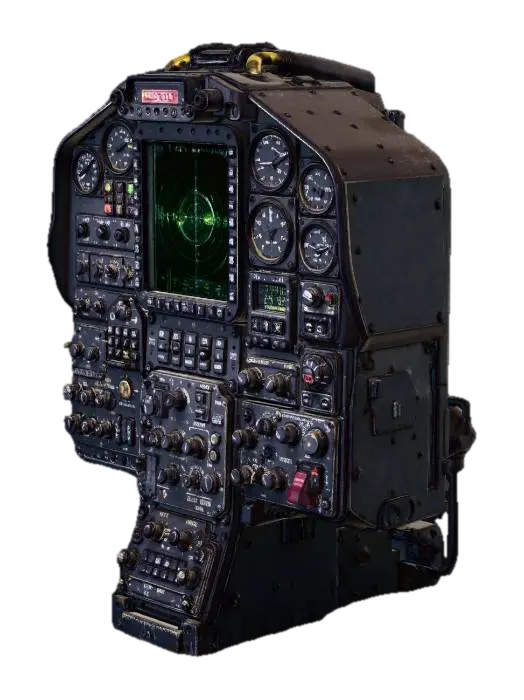 Pilot Cockpit Instrument Panel - Gauge 3D model, vytvořený pomocí AI