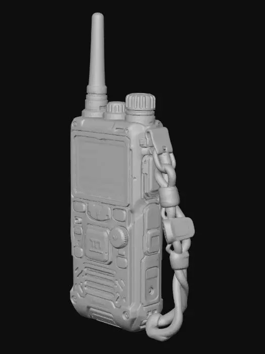 3D model for Alpha Channel Tactical Radio