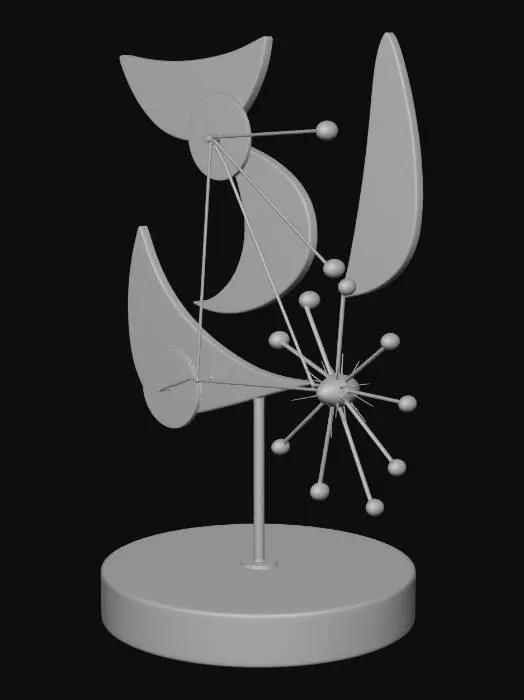 3D model for Orbits of Color Mid-Century Decor