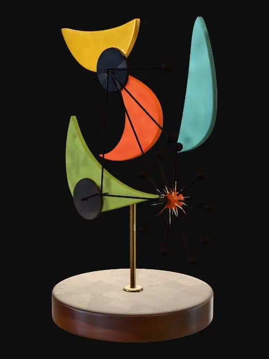 3D model for Orbits of Color Mid-Century Decor