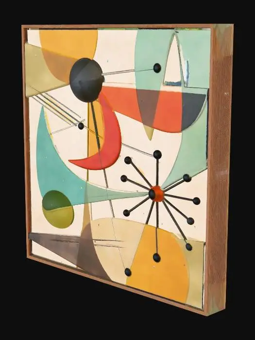 3D model for Orbits of Color Mid-Century Painting