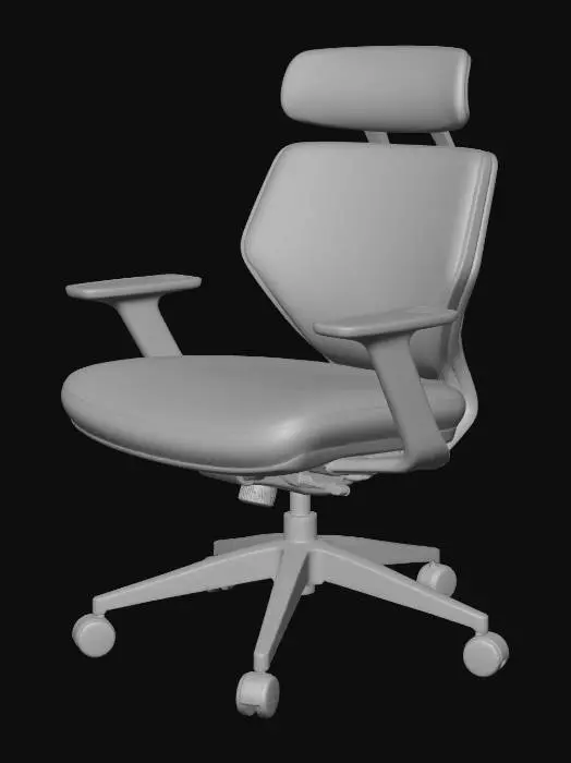 3D model for Wood-Trim Ergonomic Office Chair