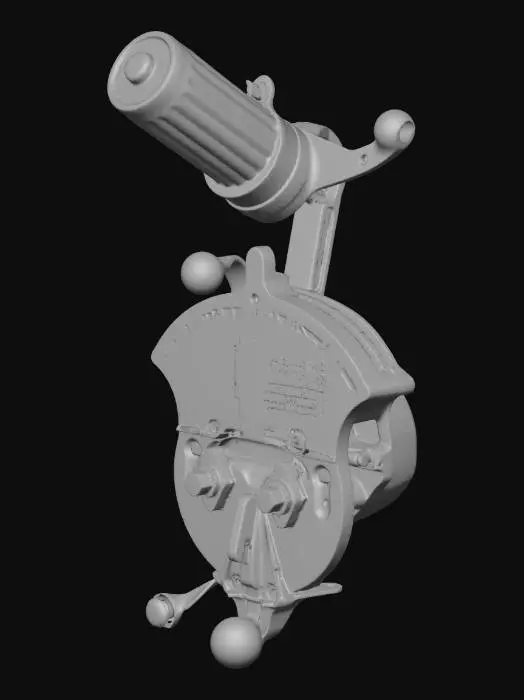 3D model for WW2 Fighter Pilot Throttle Assembly