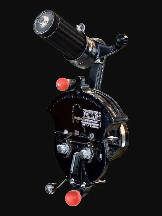 3D model for WW2 Fighter Pilot Throttle Assembly