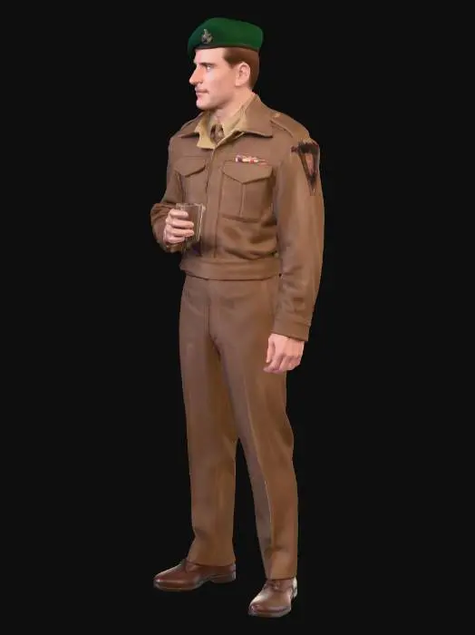 3D model for Lt. Archie Hicox