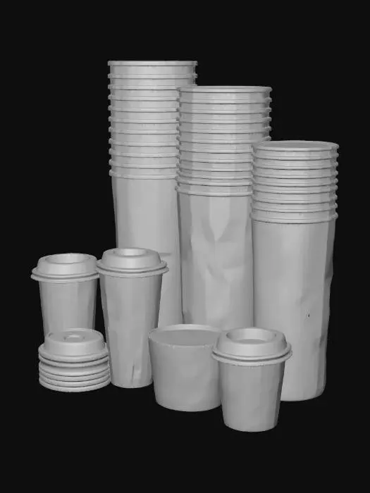 3D model for Starbrews Coffee Cup Collection
