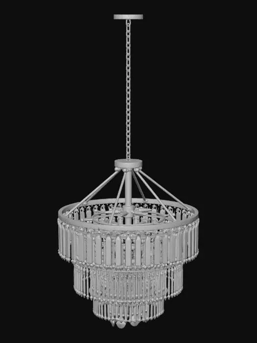 3D model for Crystal Cascade Chandelier