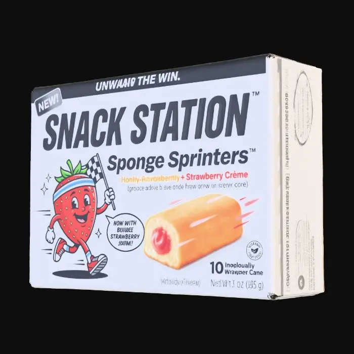 3D model for Snack Station Sponge Sprinters Snack Cakes