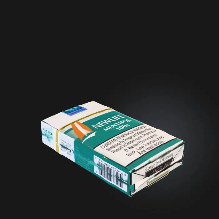 3D model for Newlife Menthol Cigarette Pack