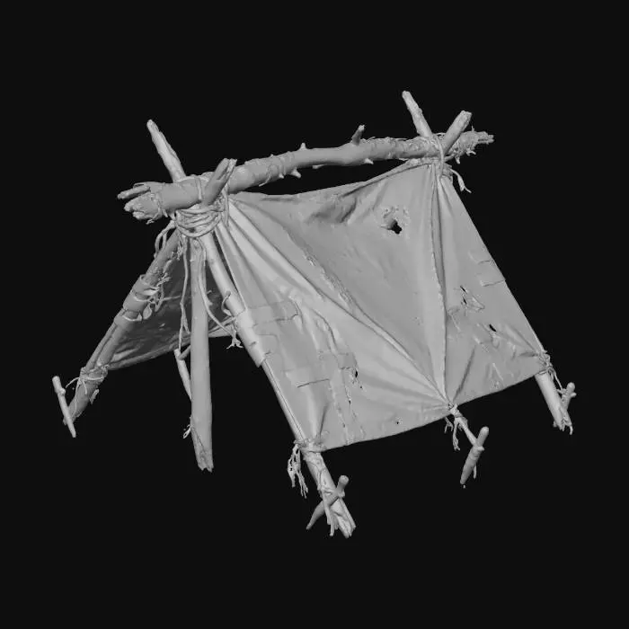 3D model for Makeshift Shelter