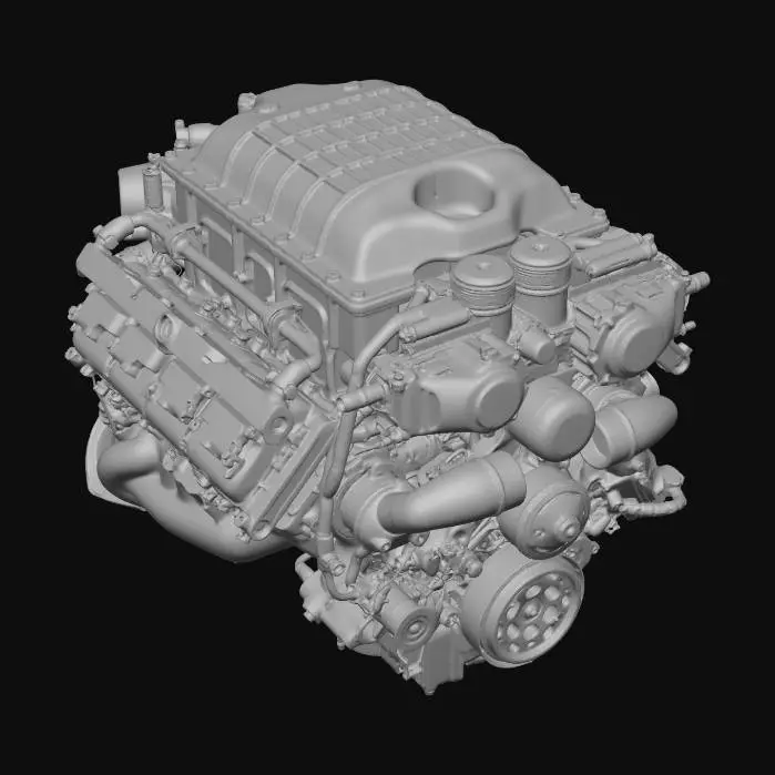3D model for Supercharged Hemi Engine