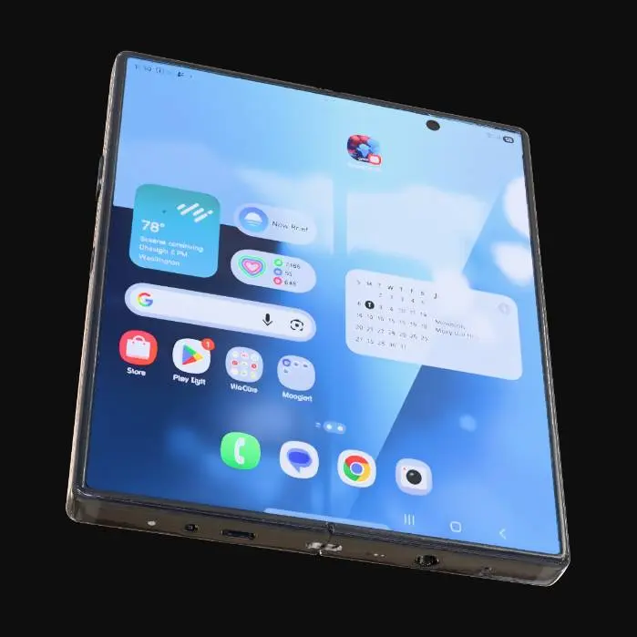 3D model for Samsung Z Fold 7, Open