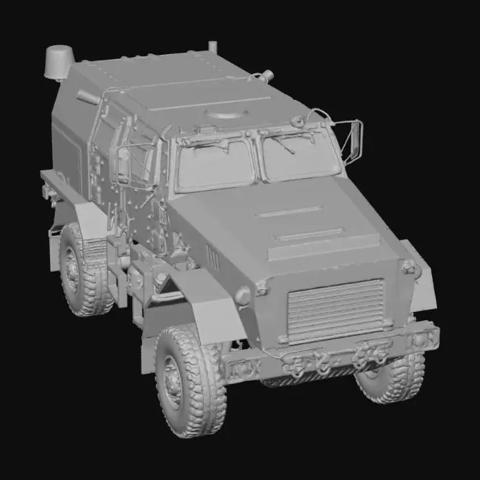 3D model for 2008 BAE Caiman Light (CLT) 4X4 MRAP Armored Vehicle