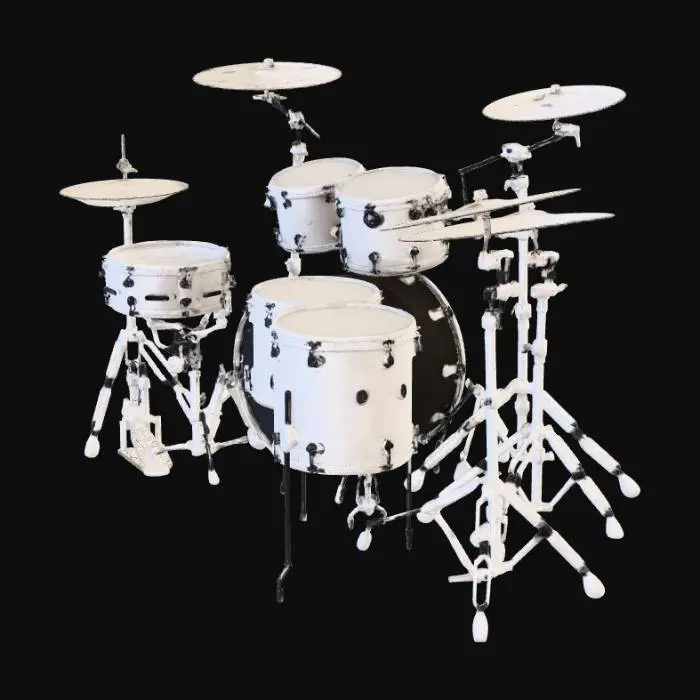 3D model for DW Performance Series 5-piece Shell Pack - Black Diamond