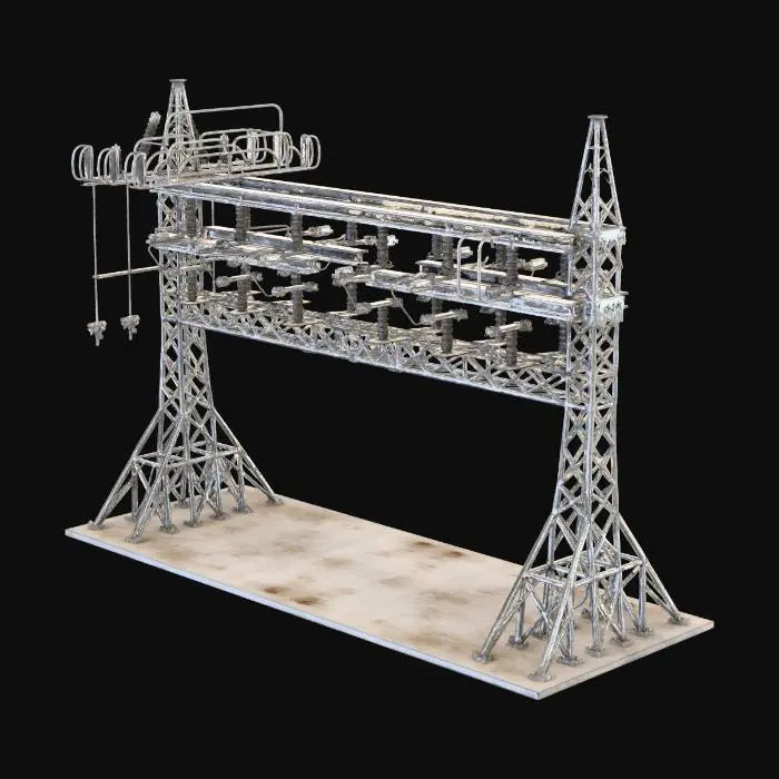 3D model for Busbar Setup for Power Substation