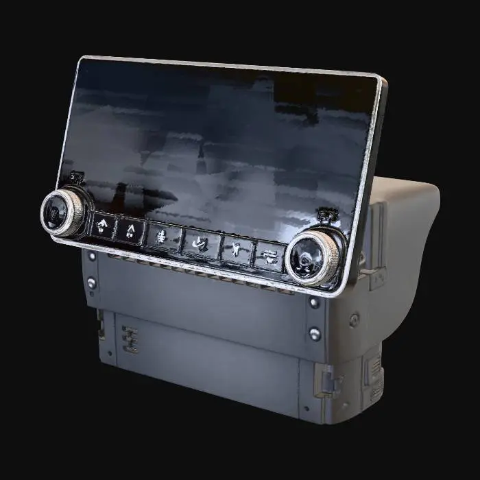 3D model for Infotainment Head Unit with Mount