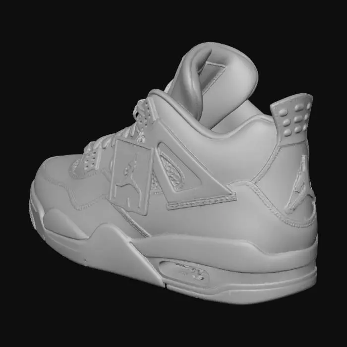 3D model for Nike Air Jordan 4 Retro Howard University PE