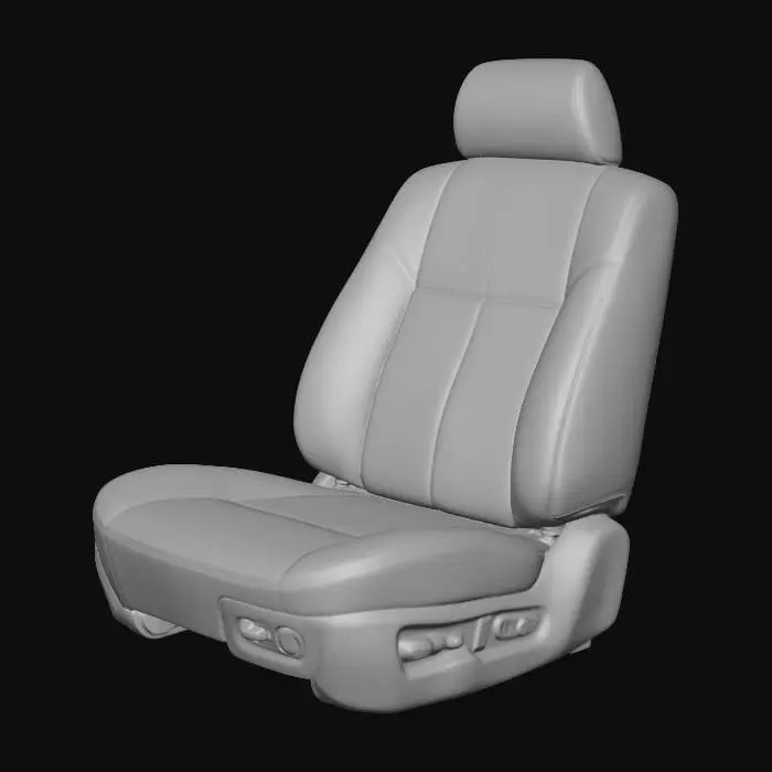 3D model for 90s Sedan Interior Front Seat