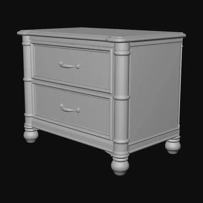 3D model for Tropical Style Nightstand