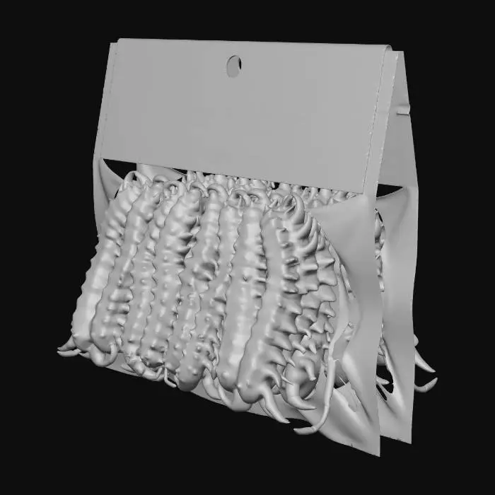 3D model for Sparkle-Pedes Rainbow Glitter Lures