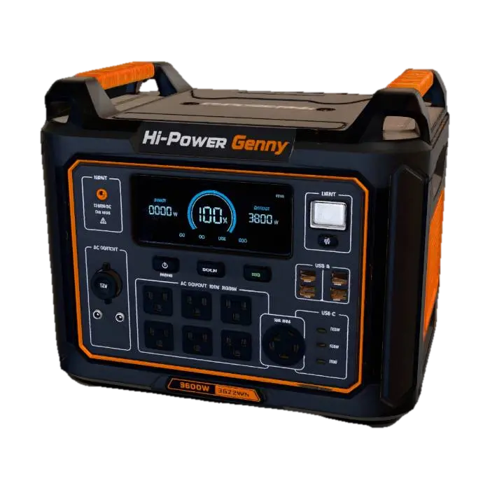 Hi-Power Genny Portable Power Station - Electrical 3D model, vytvořený pomocí AI