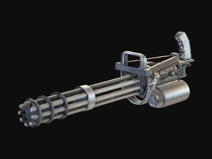 3D model for Gatling Revolver