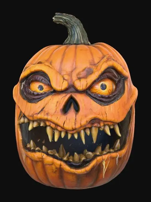 3D model for Spooky Grinning Pumpkin #Halloween2025#