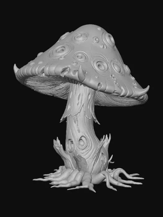 3D model for a zombie mushroom, #Halloween2025#