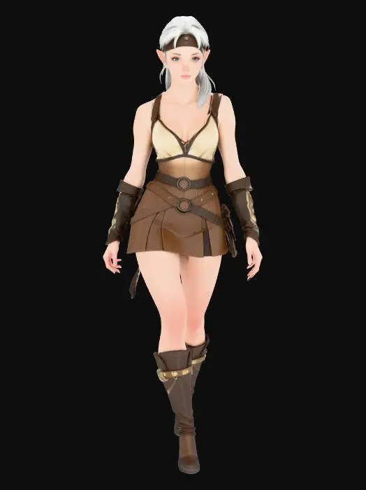 3D model for Elven Adventurer