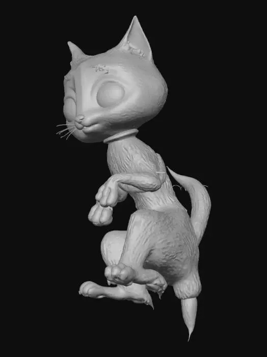 3D model for Curious Cat Character