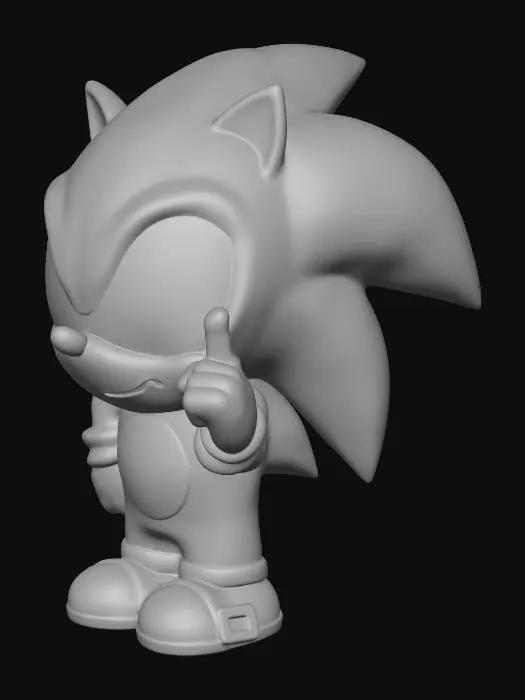 3D model for Sonic Figurine