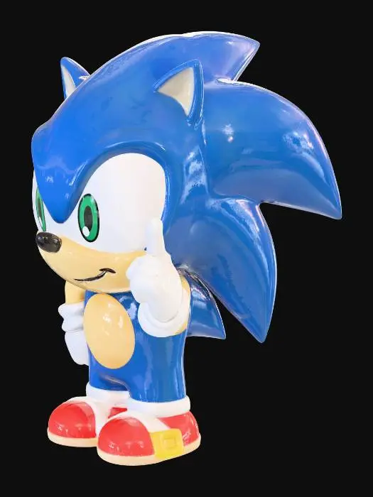 3D model for Sonic Figurine