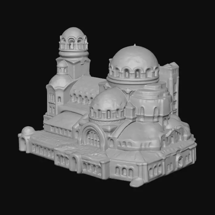3D model for Cathedral Alexander Nevski Sofia